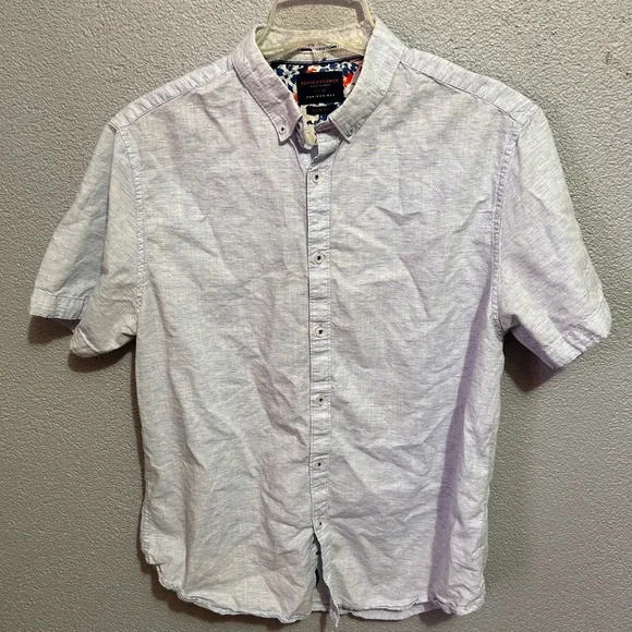 Denim & Flower Ricky Singh light blue button up size large - Picture 1 of 7